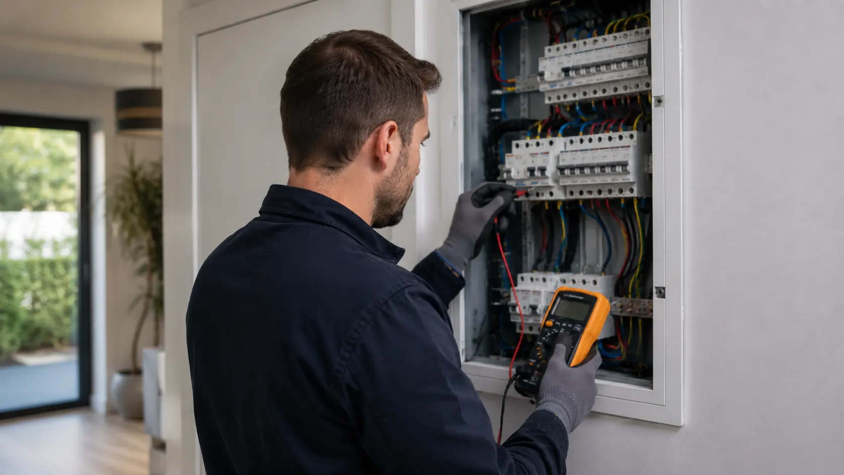 Comprobación de una instalación en un cuadro eléctrico