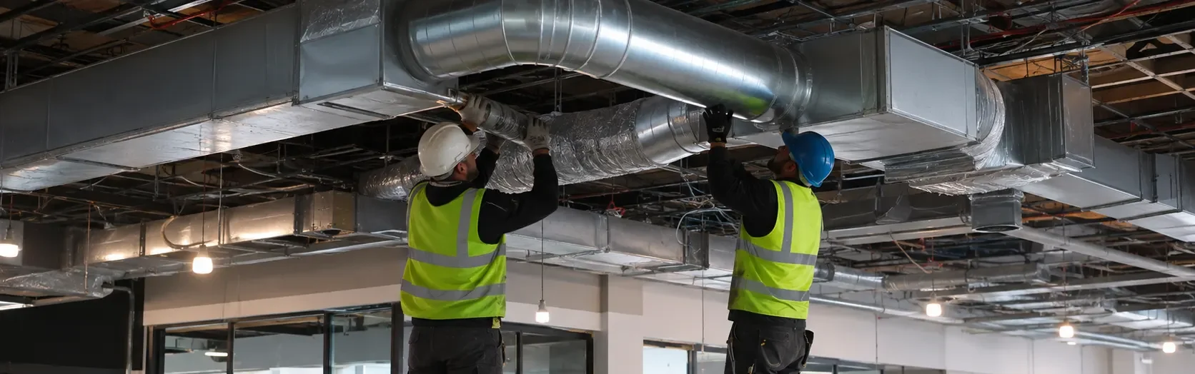 Instalación de conductos de climatización