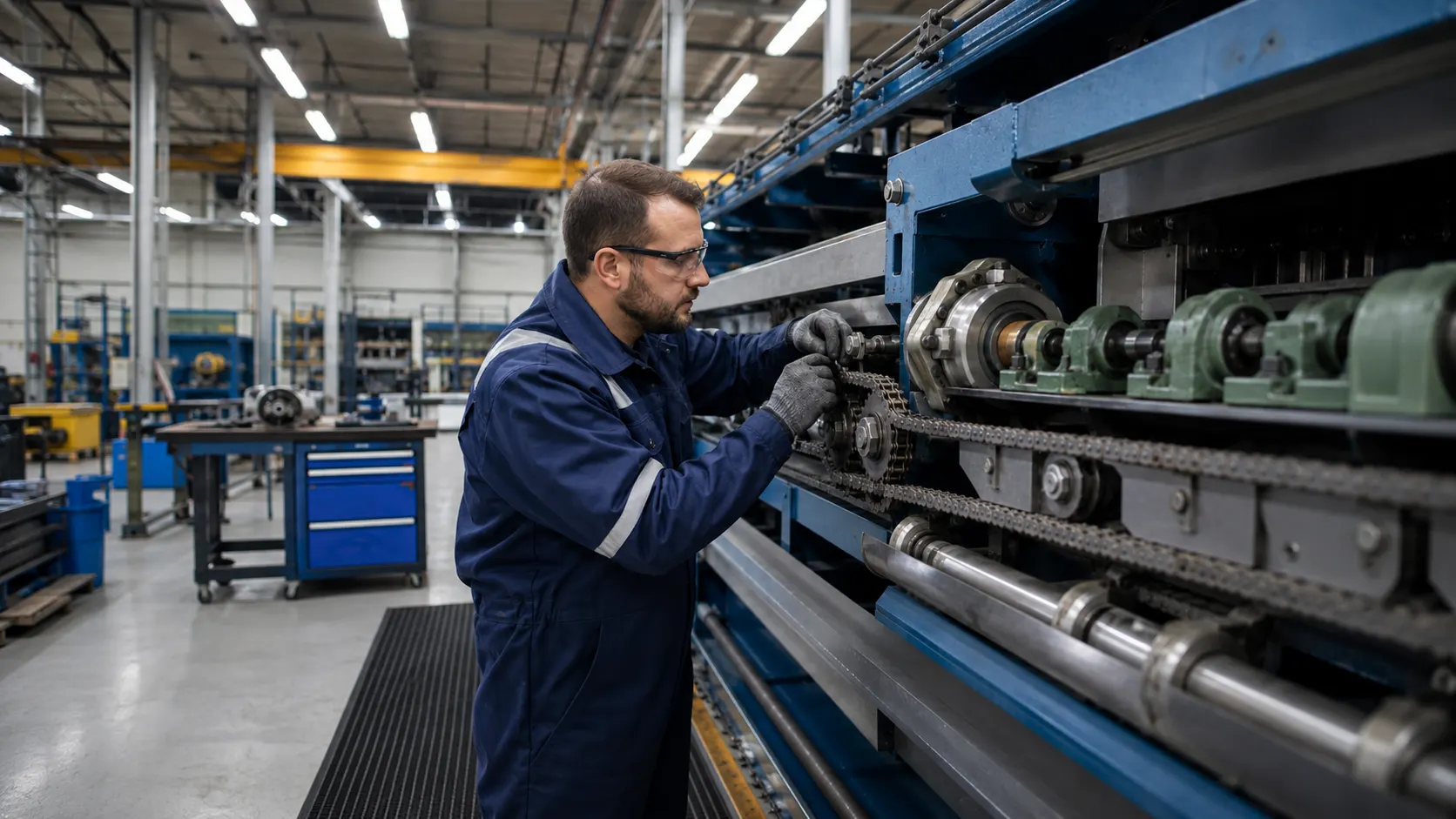 Mantenimiento preventivo de maquinaria industrial