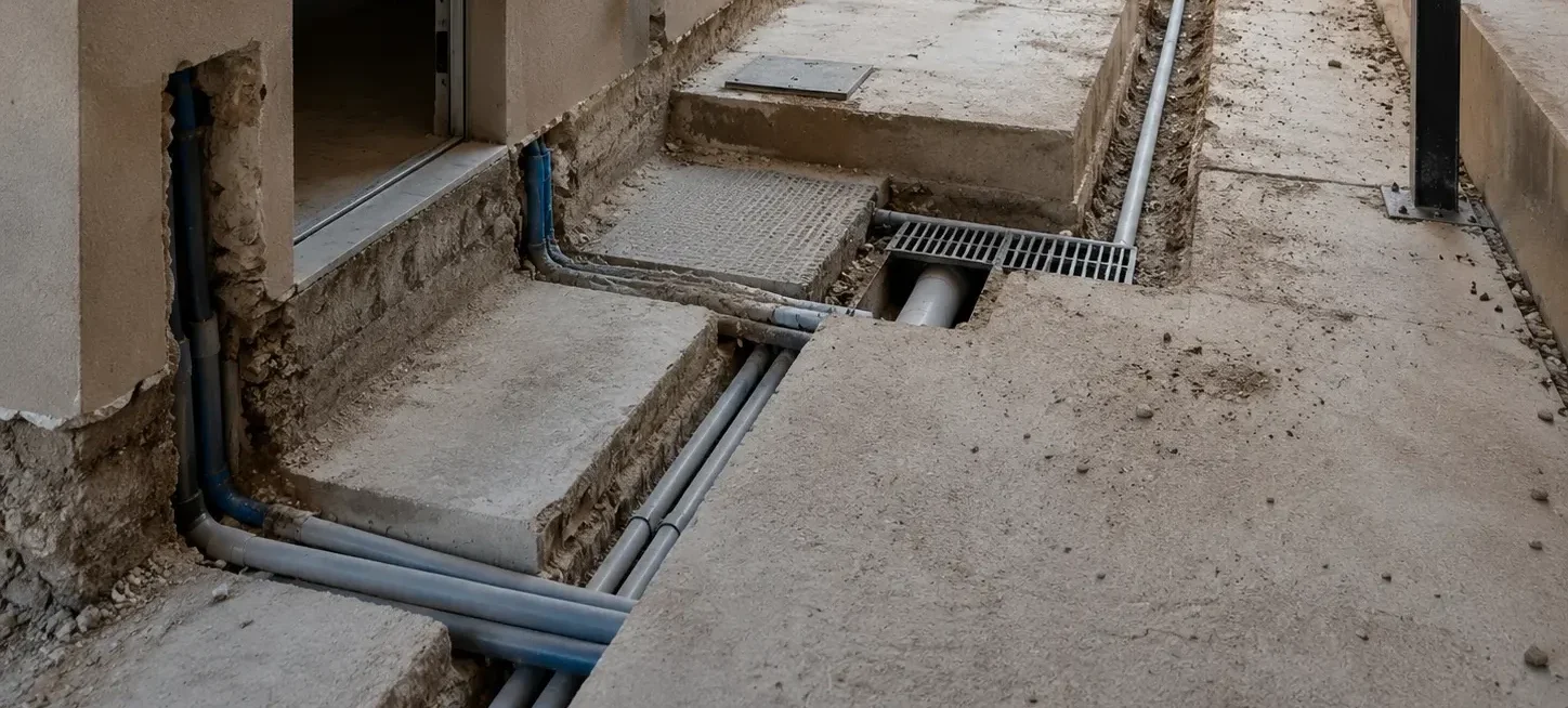 Instalación de redes subterráneas de agua