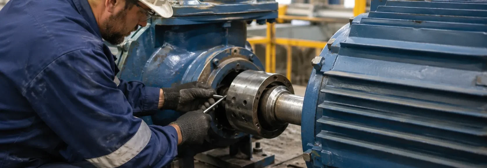 Reparación mecánica de un equipo industrial