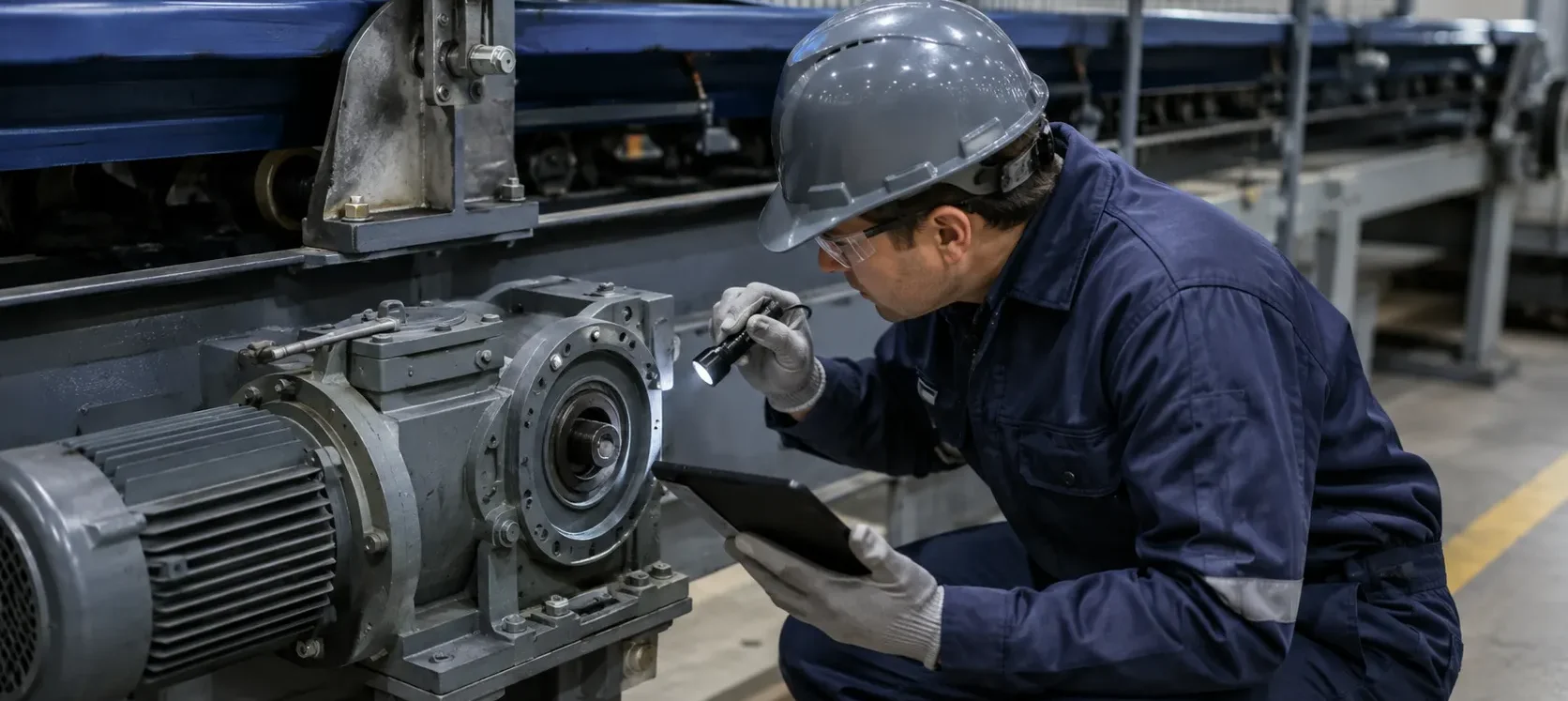Revisión preventiva de maquinaria industrial